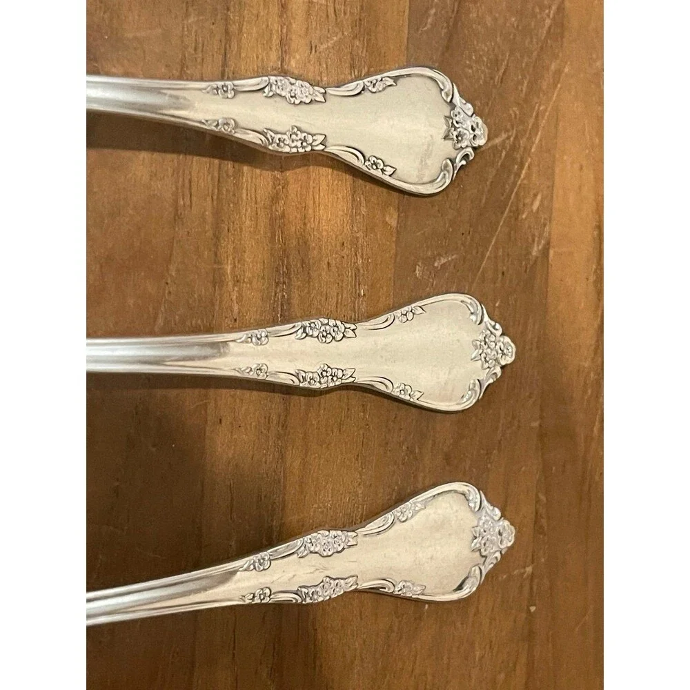 6 Silver-plated FREDERICKSBURG cereal spoons